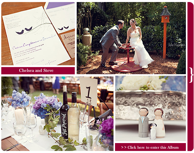 Wedding images in a collage arrangement